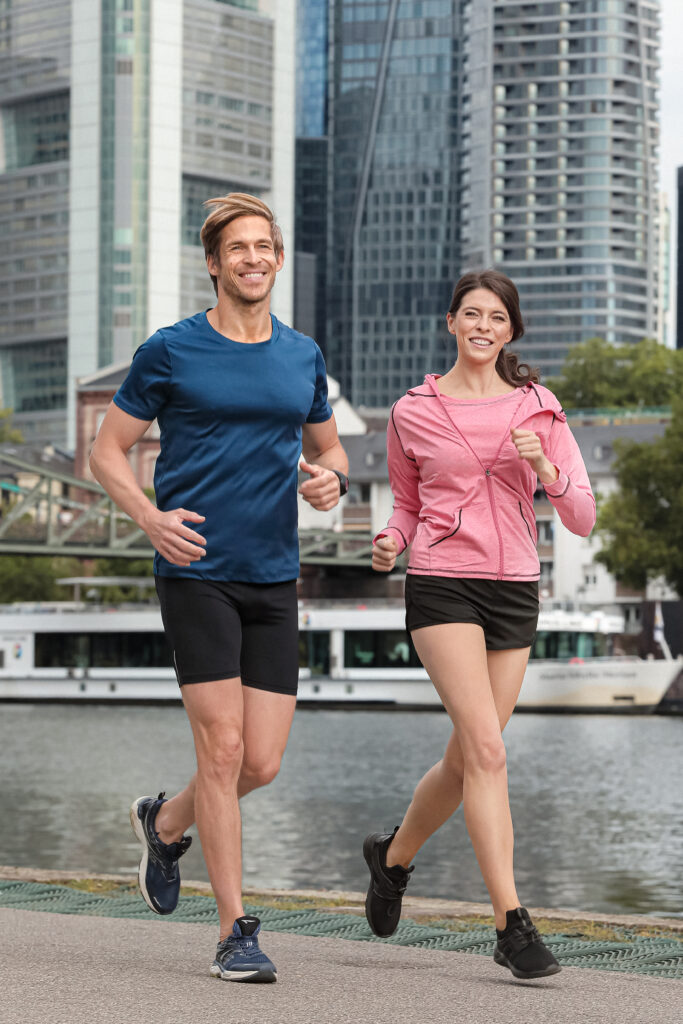 Modelpaar Eva und Steffen beim Sportshooting in Frankfurt
